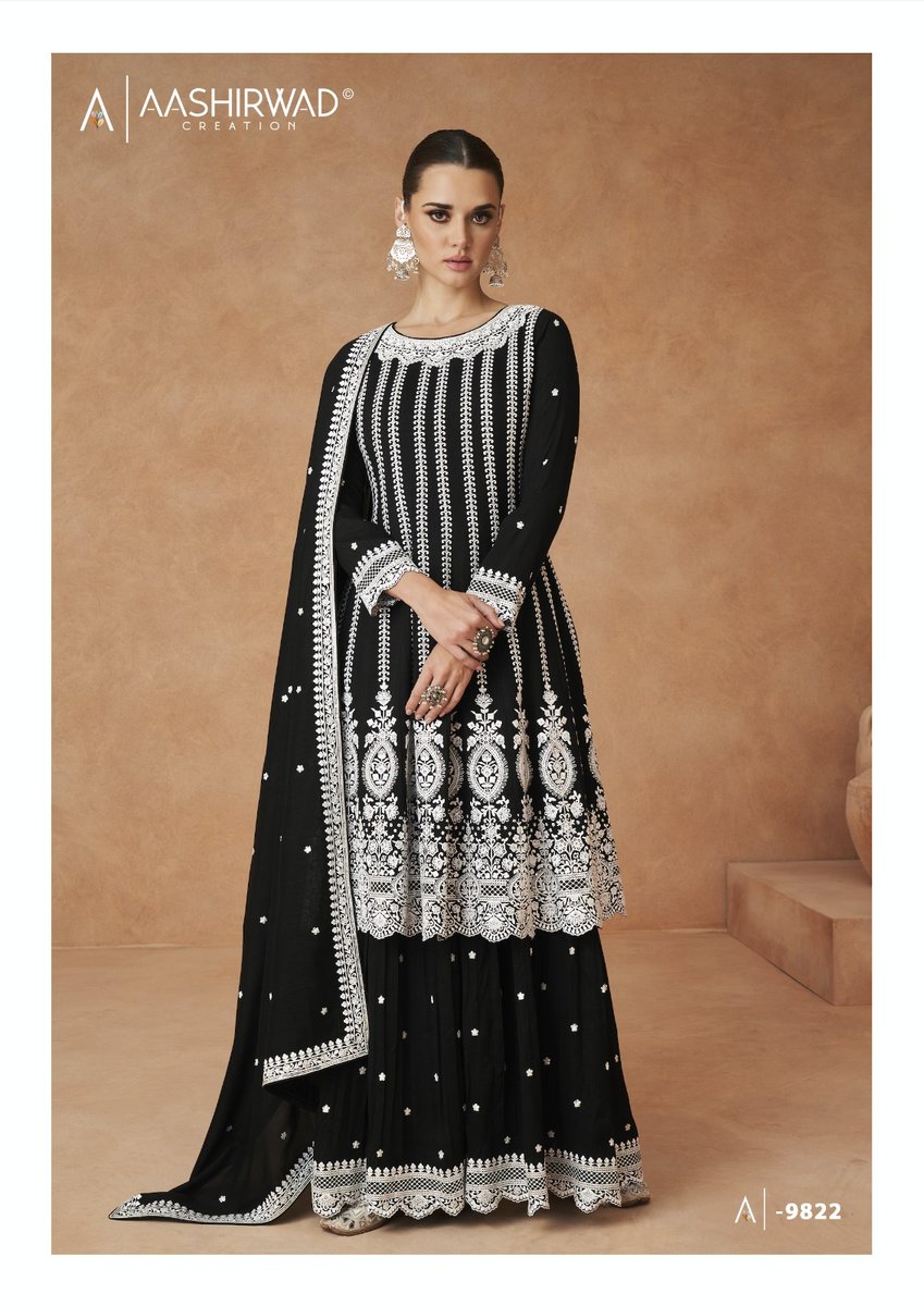 Aashirwad Creation Gulkand Elnaaz 9822-9823 Series 1