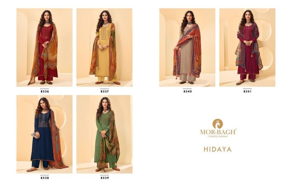 Aashirwad Creation Mor Bagh Hidaya 8536-8541 Series 7