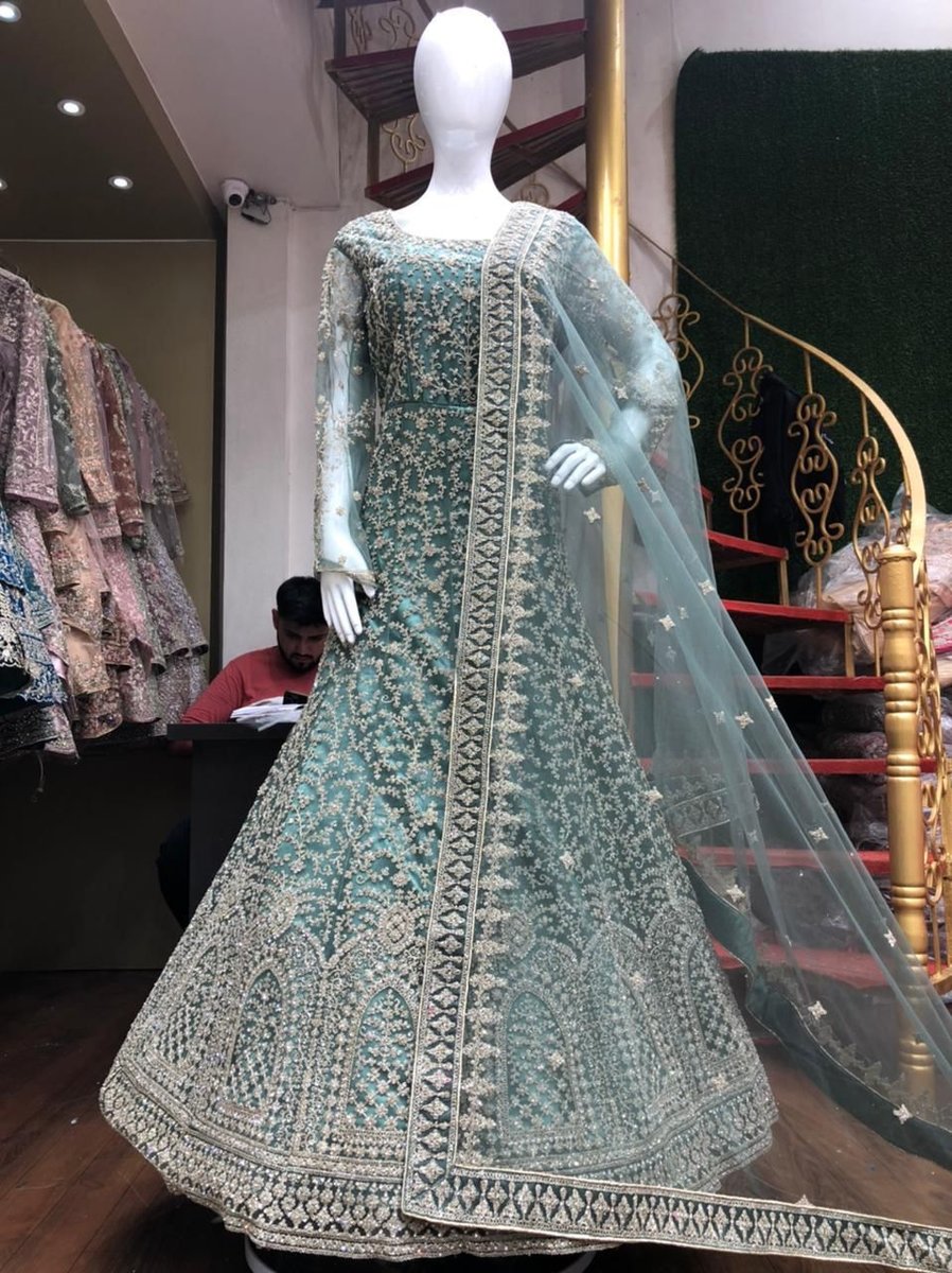 Bollywood  Designer Heavy Net Gown Colors 3
