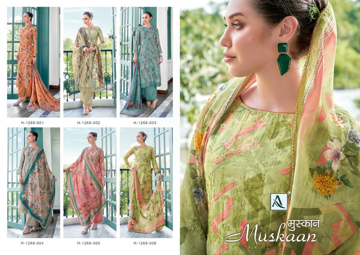 Alok Suit Muskaan 1268-001 to 1268-006 Series 7