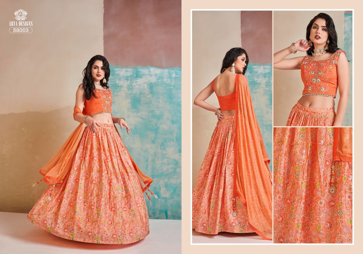 Arya Designs Floral Vol-6 58001-58004 Series 3