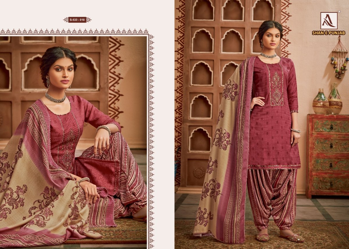 Alok Suits Shan E Punjab 533-001-533-010 Series 10