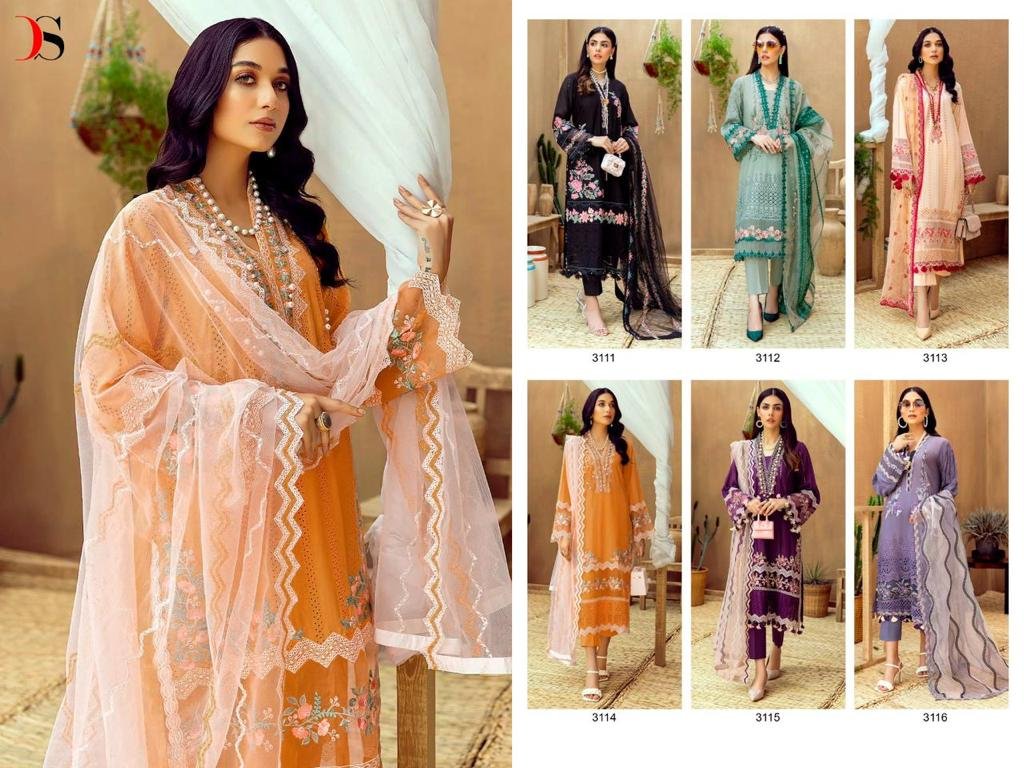 Deepsy Suit Adan's Libas Lawn 23 311-316 Series 7