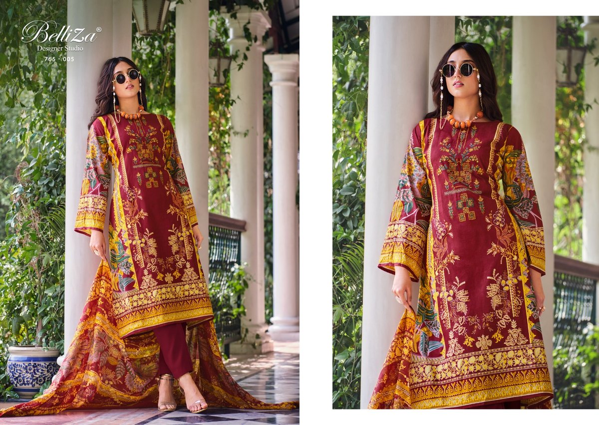 Belliza Designer Naira Vol-2 765-001 to 765-010 Series 5
