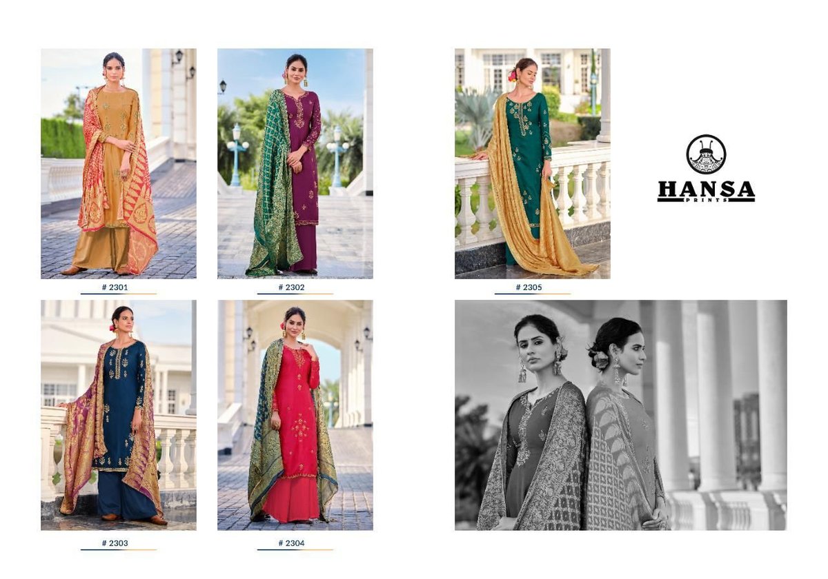 Hansa Prints Bindiya Banaras 2301-2305 Series 6