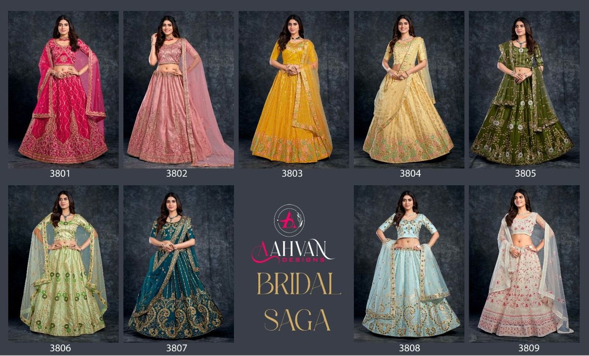 Aahvan Design Bridal Saga 3801-3809 Series 10