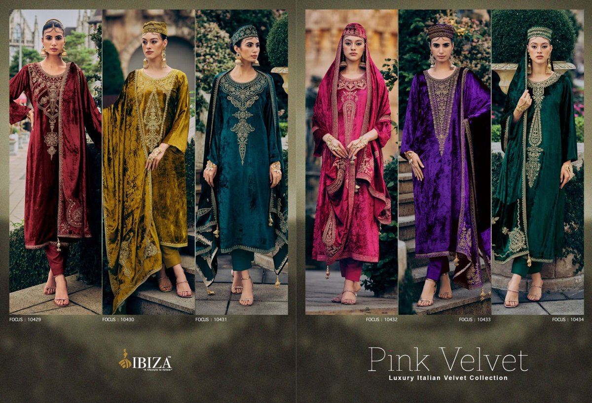Ibiza Pink Velvet 10429-10434 Series 7