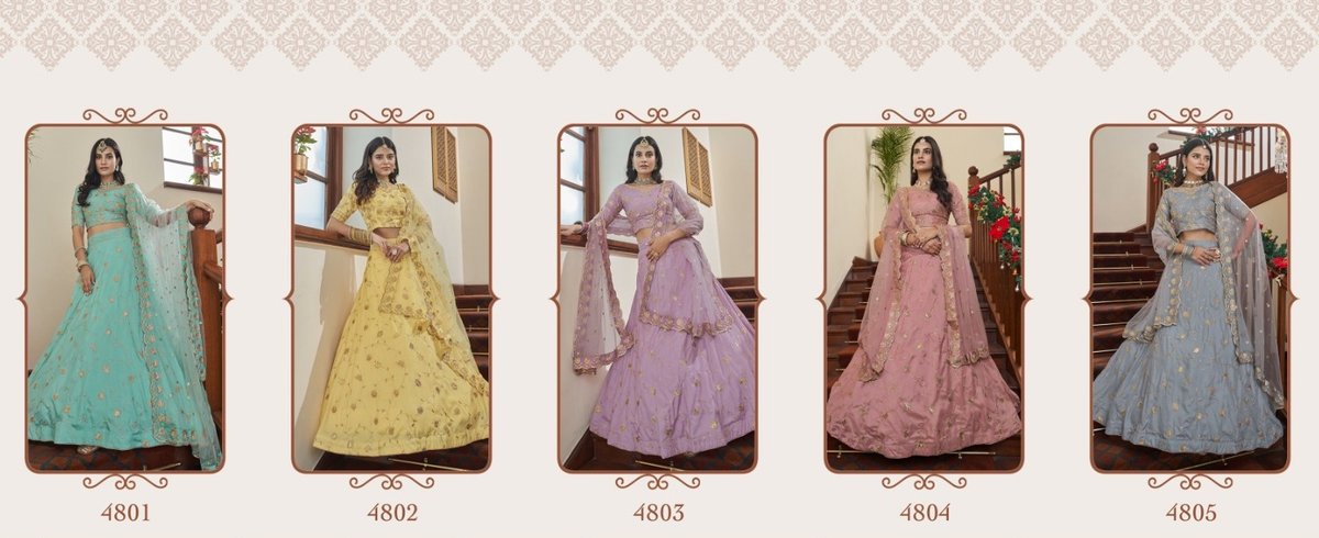 Aahvan Design Shrinagaar Vol-7 4801-4805 Series 6