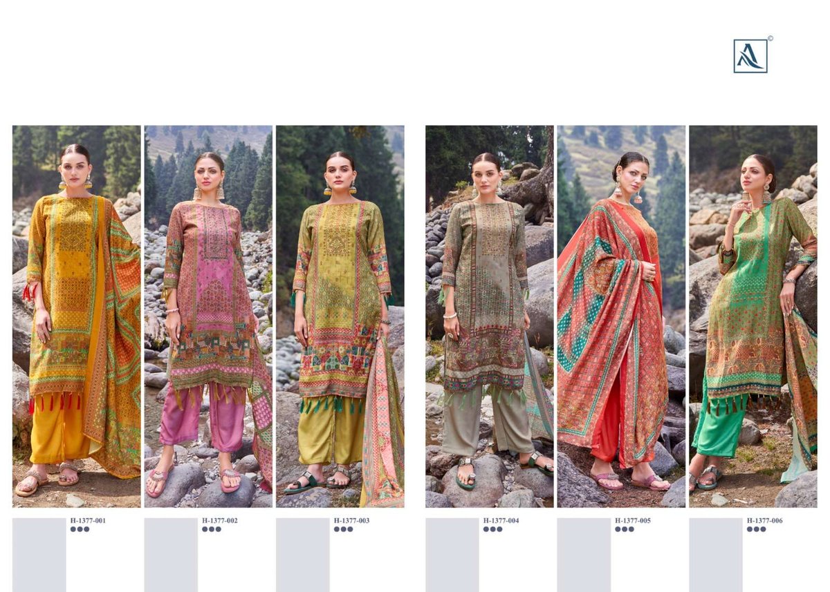 Alok Suit Olivia 1377-001 to 1377-006 Series 7