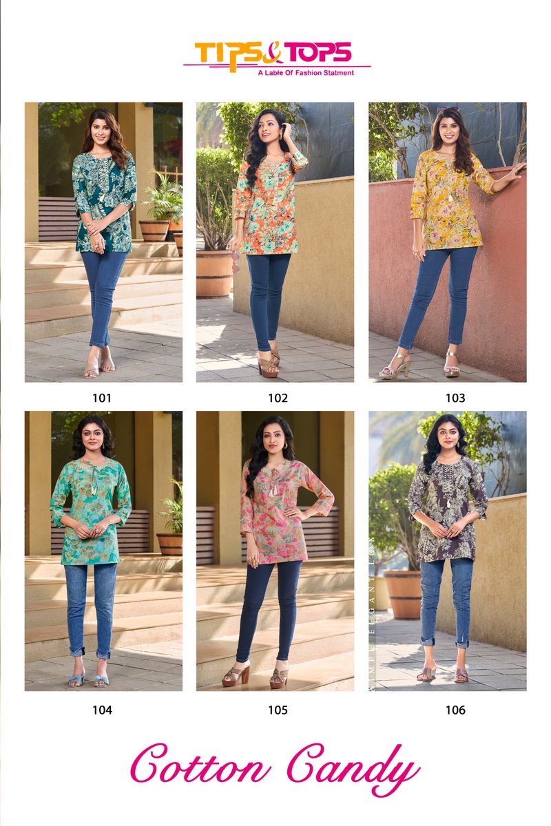TIPS & TOPS COTTON CANDY 101 TO 106 7