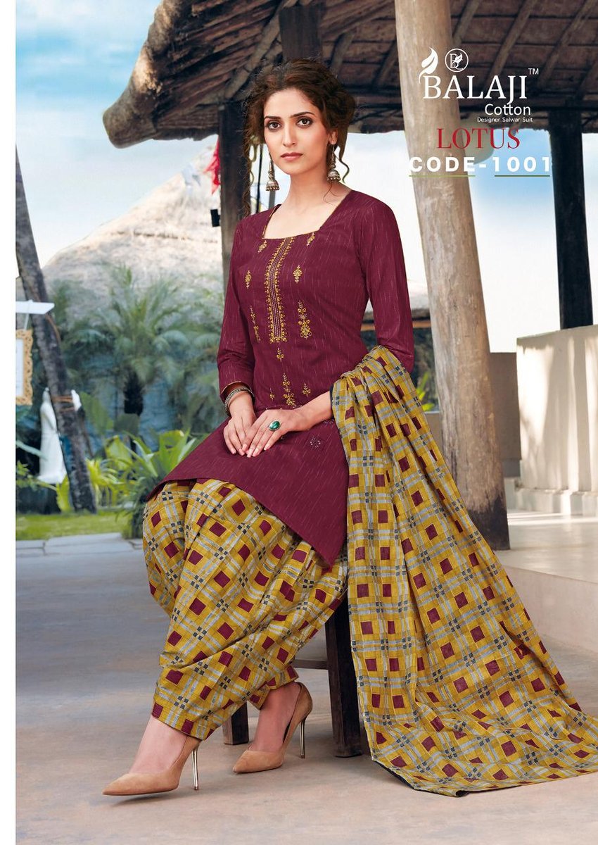 Balaji Cotton Lotus Vol-1 1001-1012 Series 1