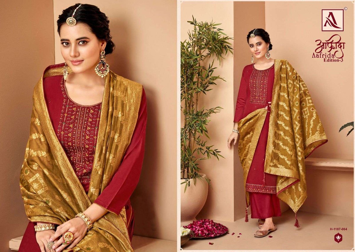 Alok Suit Aafrida Edition Vol-3 1187-001 to 1187-006 Series 4