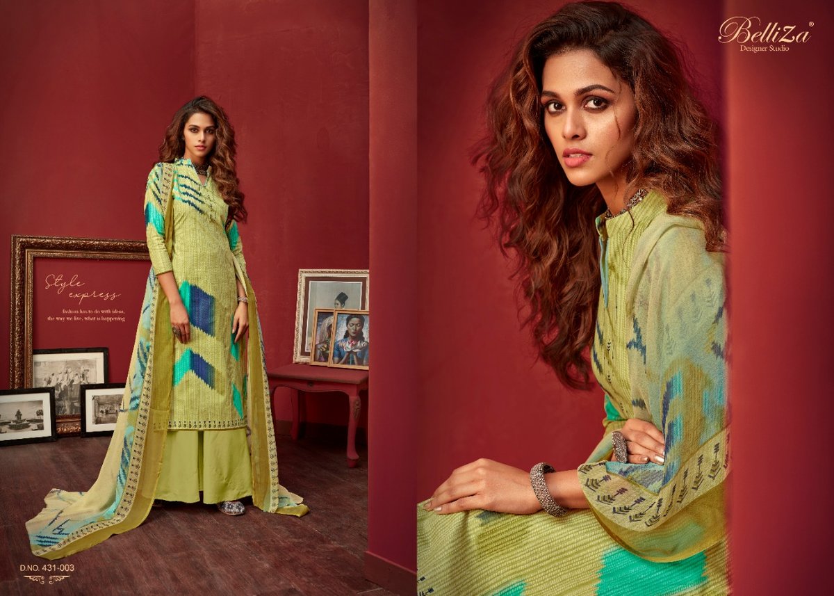 Belliza Designer Farhana 431-001 To 431-010 Series 3
