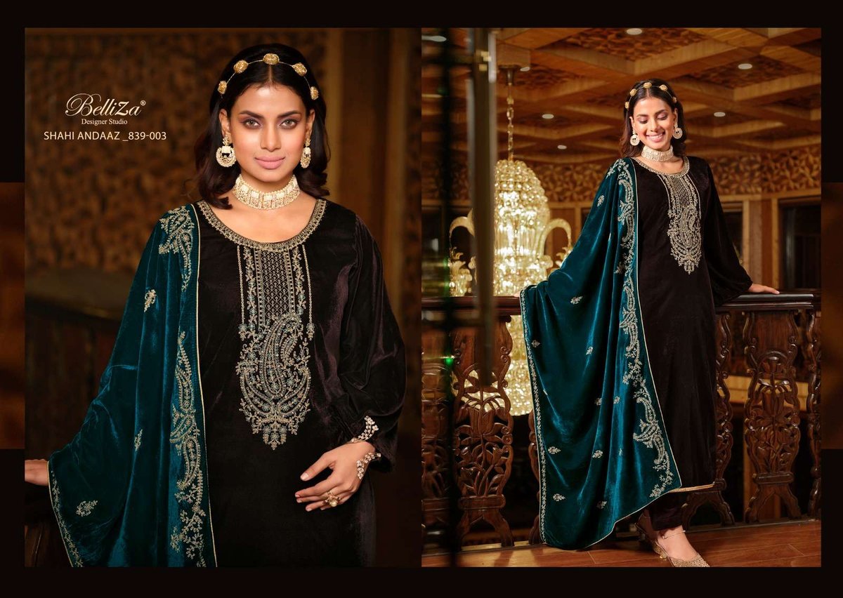 Belliza Designer Shahi Andaaz 839-001 to 839-006 Series 3