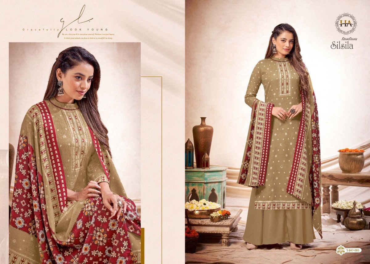 Harshit Fashion Silsila 847-001 to 847-010 Series 5