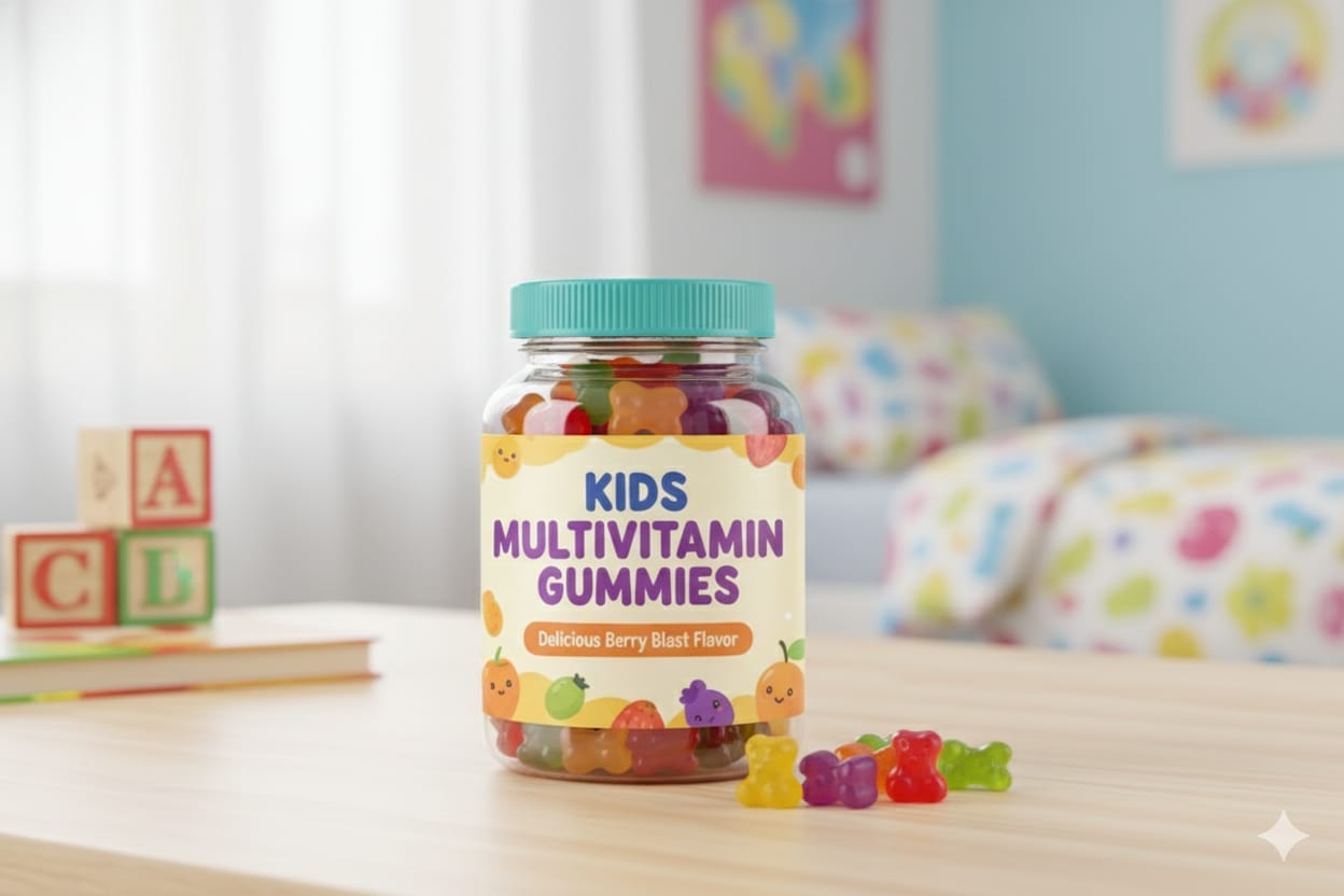 Art2artist Multivitamin Gummies for Kids | 2-6 Years | 30 Gummies | With 11 Vitamins & Minerals | Improves Immunity, Bone health & Antibody Production | No Added Sugar | Orange Flavour 57% off 2