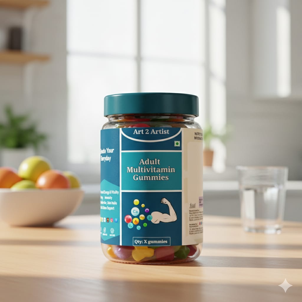 Art2artist Multivitamin Gummies (Lemon, 30 Days Pack) | For Men & Women | Boosts Energy & Immunity, Supports Joint Health 2