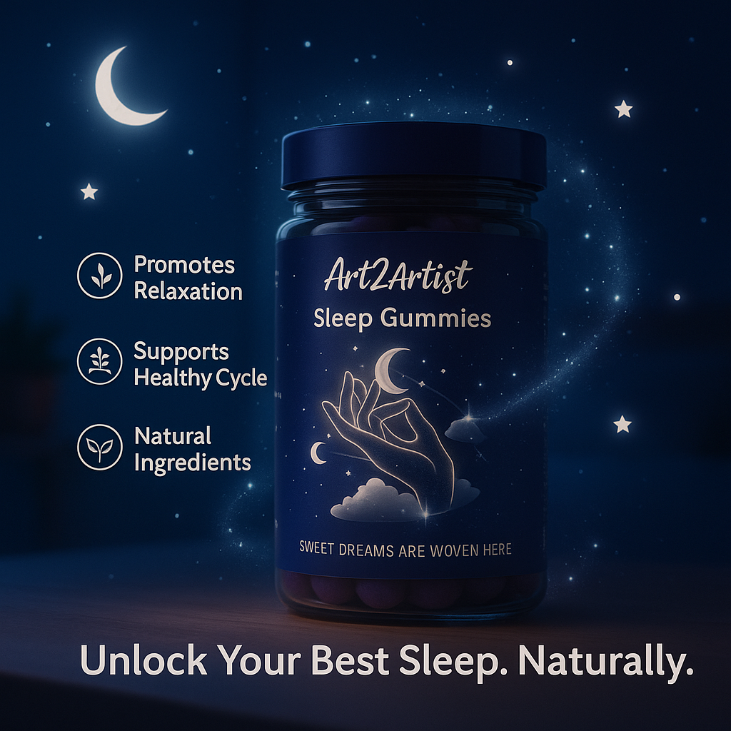 Art2artist gummies Melatonin Sleep Gummies 5mg For Men, Women | No Added Sugar | Fall Asleep Fast & Restful Deep Sleep | Mixed Fruit Flavor Veg Gummy Supplement (30 Count (Pack of 1)) 63% off 3