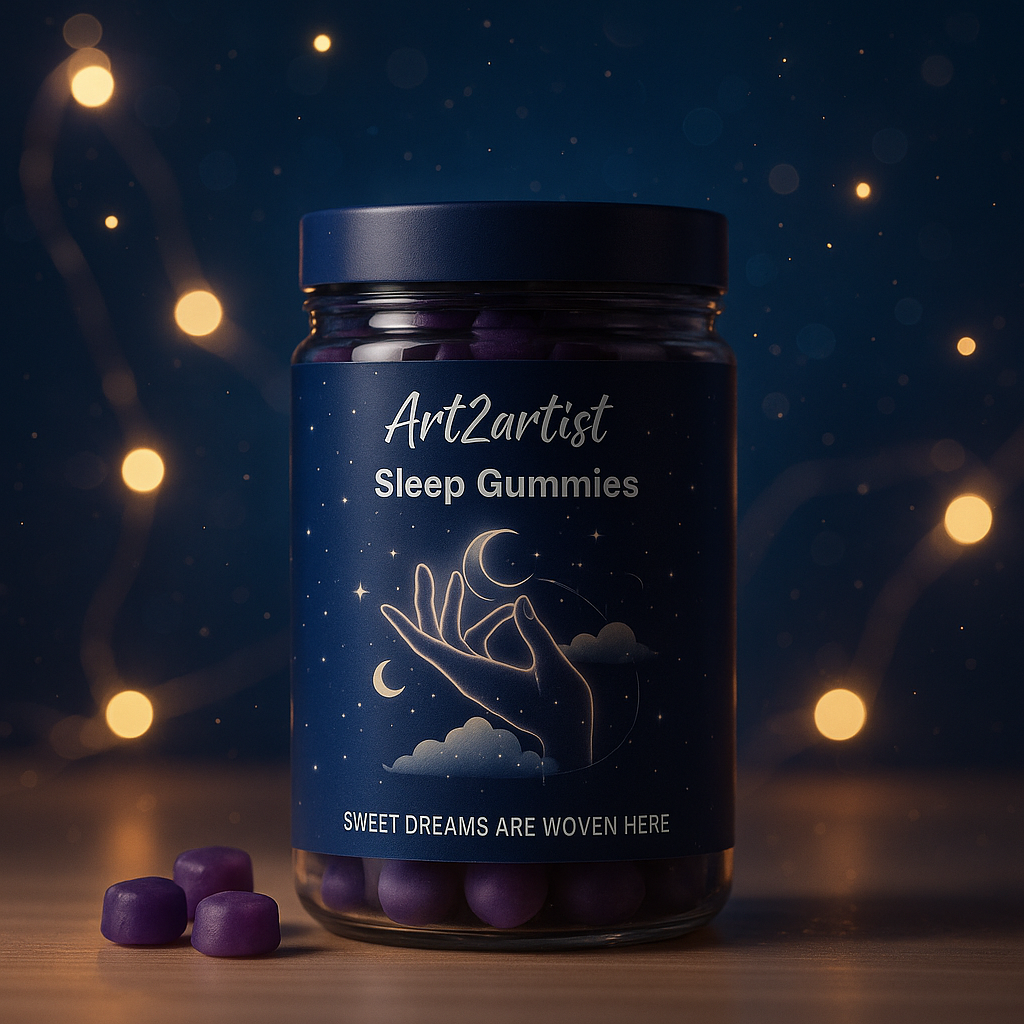 Art2artist gummies Melatonin Sleep Gummies 5mg For Men, Women | No Added Sugar | Fall Asleep Fast & Restful Deep Sleep | Mixed Fruit Flavor Veg Gummy Supplement (30 Count (Pack of 1)) 63% off 1