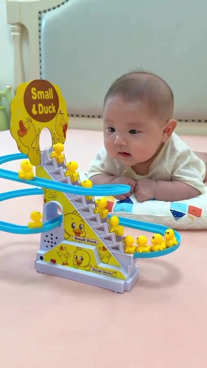 Duck Slide Toy for Kids | Musical Climbing Duck Track Toy with Lights & Sound 3